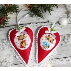 Rénikés sálas karácsonyfadísz