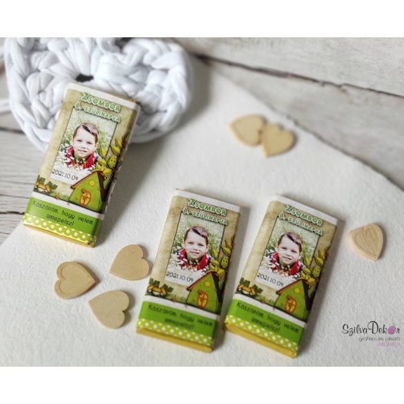  Baglyos kistáblás születésnapi csokidekoráció