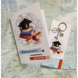 CsakFém kulcstartó "Ballagás"