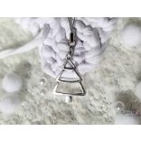 Fenyő fém fityegő