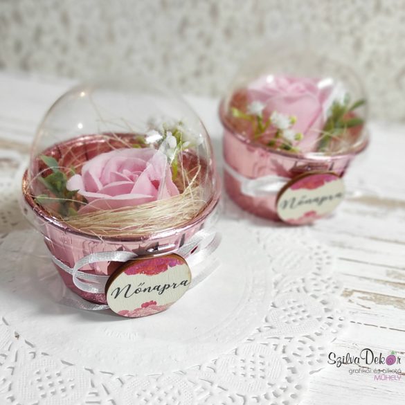 Szappanrózsa muffin Tanárnőnek