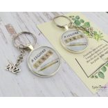 "Legjobb Tanár" üveglencsés kulcstartó