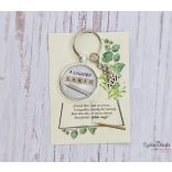 "Legjobb Tanár" üveglencsés kulcstartó