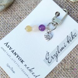 Érzelmi béke- Ásványos kulcstartó vagy táskadísz