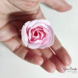 Szappanrózsa fej organza tasakban