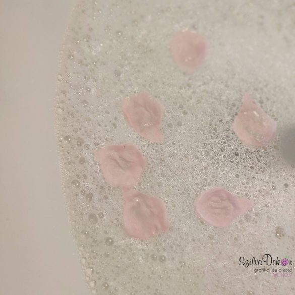 Szappanrózsa fej organza tasakban