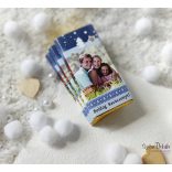 Királykék fényképes kistáblás karácsonyi csoki 