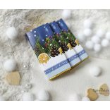 Királykék fényképes kistáblás karácsonyi csoki 