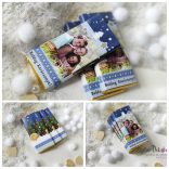 Királykék fényképes kistáblás karácsonyi csoki 