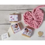 Pillangós keresztelői kockacsoki- dekoráció