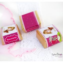 Macis kockacsoki- keresztelői, szülinapi dekoráció