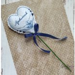 Apukámnak textil szív pálcikán