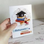 Pénzátadó Ballagási képeslap - könyves