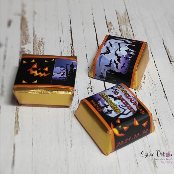 Halloween kockacsoki- dekoráció