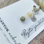 Pozitív gondolatok - Ásványos kulcstartó vagy táskadísz