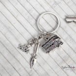 CsakFém kulcstartó "Angol tanár"