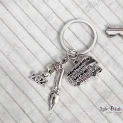 CsakFém kulcstartó "Angol tanár"