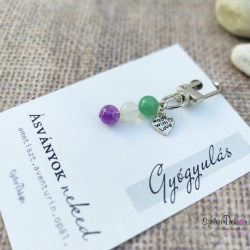Gyógyulás - Ásványos kulcstartó vagy táskadísz