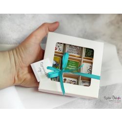 9 darabos fényképes csoki ablakos dobozban